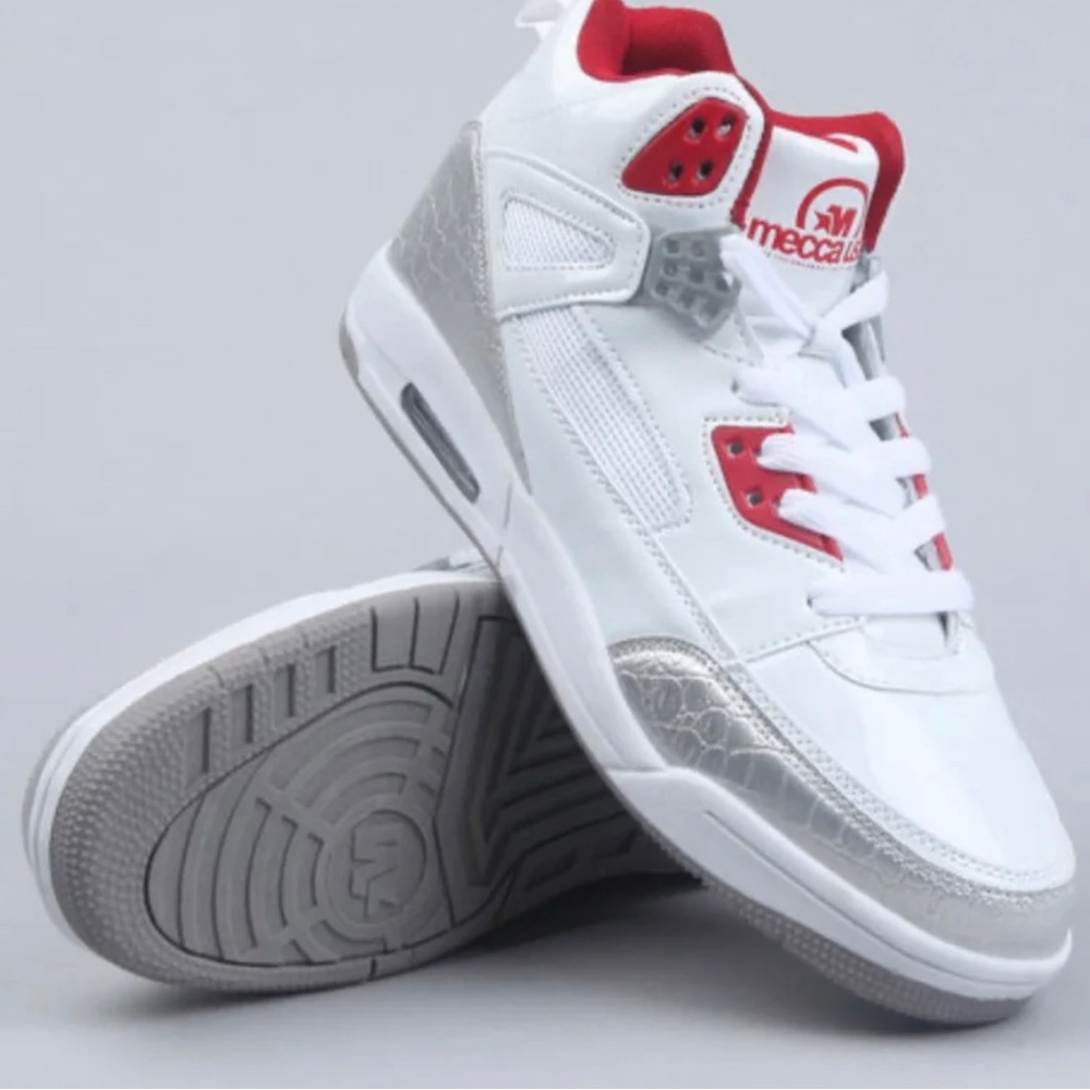 Mecca obuwie model Jackson Midtop Sneaker - zamów kolor biały  White Sz 13